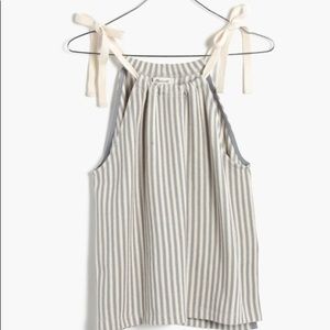 Madewell Tempo Tie Shoulder Tank Top Xxs